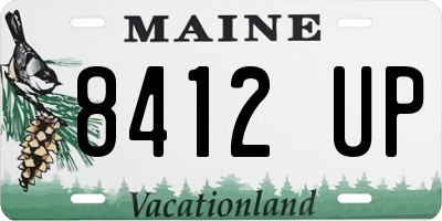 ME license plate 8412UP