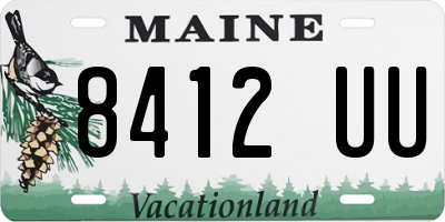 ME license plate 8412UU