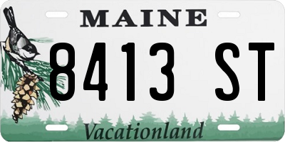 ME license plate 8413ST