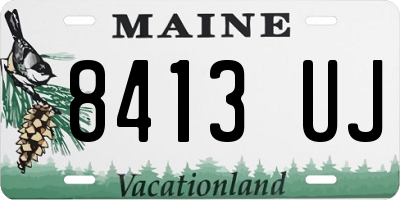 ME license plate 8413UJ