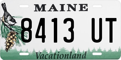 ME license plate 8413UT