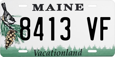 ME license plate 8413VF