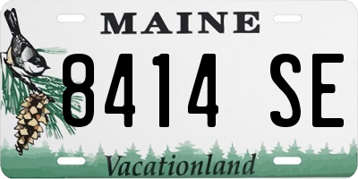 ME license plate 8414SE