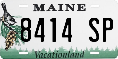 ME license plate 8414SP