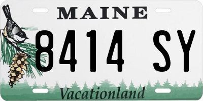 ME license plate 8414SY