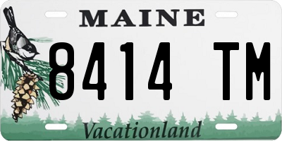 ME license plate 8414TM