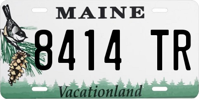ME license plate 8414TR