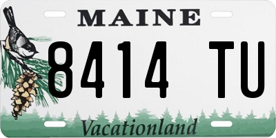 ME license plate 8414TU