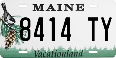 ME license plate 8414TY