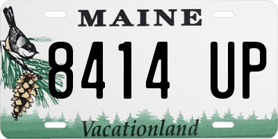 ME license plate 8414UP