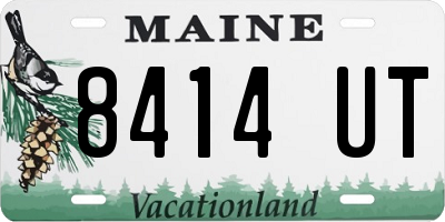 ME license plate 8414UT