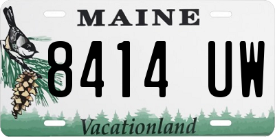 ME license plate 8414UW