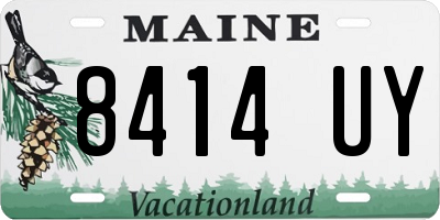 ME license plate 8414UY