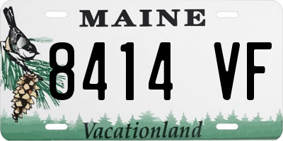 ME license plate 8414VF
