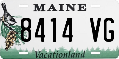 ME license plate 8414VG