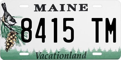ME license plate 8415TM