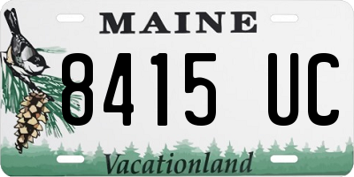 ME license plate 8415UC