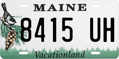 ME license plate 8415UH