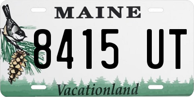 ME license plate 8415UT