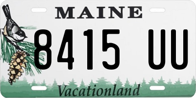 ME license plate 8415UU