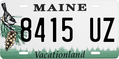 ME license plate 8415UZ