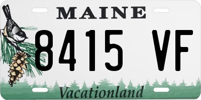 ME license plate 8415VF