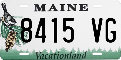 ME license plate 8415VG