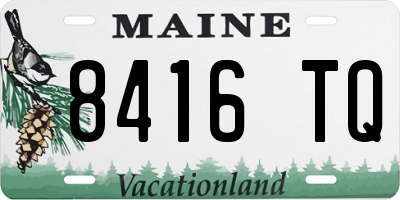 ME license plate 8416TQ