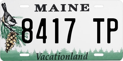 ME license plate 8417TP