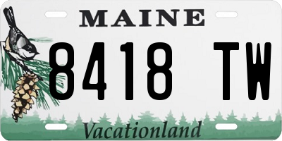 ME license plate 8418TW