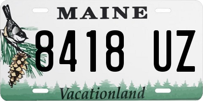 ME license plate 8418UZ