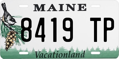 ME license plate 8419TP