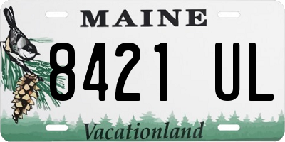 ME license plate 8421UL