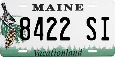 ME license plate 8422SI