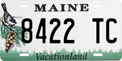 ME license plate 8422TC