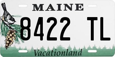 ME license plate 8422TL