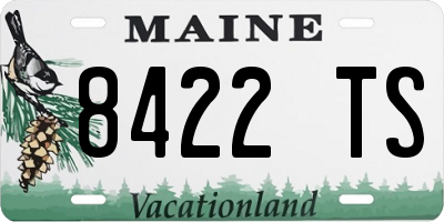 ME license plate 8422TS
