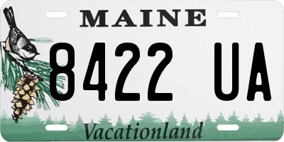 ME license plate 8422UA
