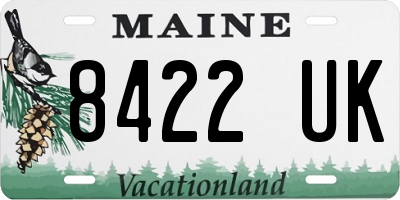 ME license plate 8422UK