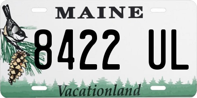 ME license plate 8422UL