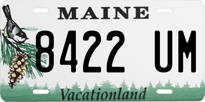 ME license plate 8422UM
