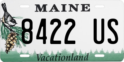 ME license plate 8422US