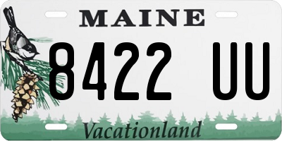 ME license plate 8422UU