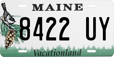 ME license plate 8422UY
