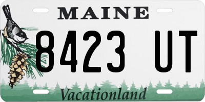 ME license plate 8423UT