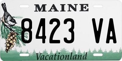 ME license plate 8423VA