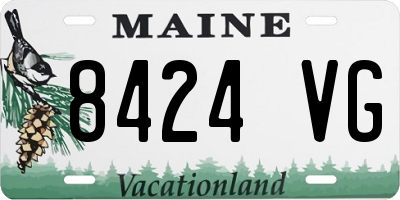 ME license plate 8424VG