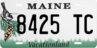 ME license plate 8425TC