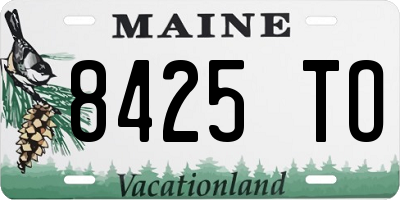 ME license plate 8425TO