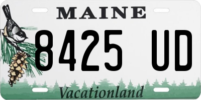 ME license plate 8425UD
